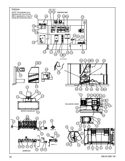 PGE 180-240 - Fox Appliance Parts of Macon, Inc.