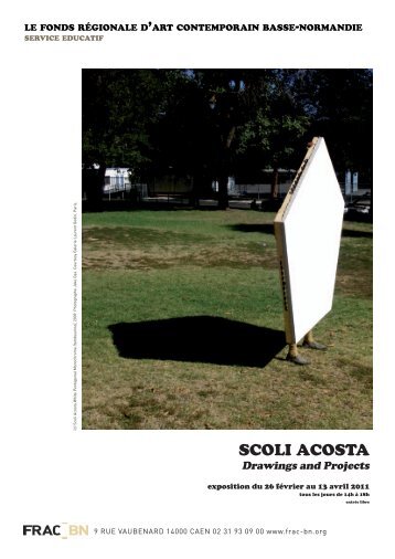 SCOLI-ACOSTA web.pdf - FRAC Basse-Normandie