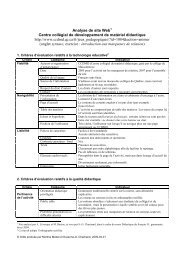 CCDMD, Marqueurs de relation