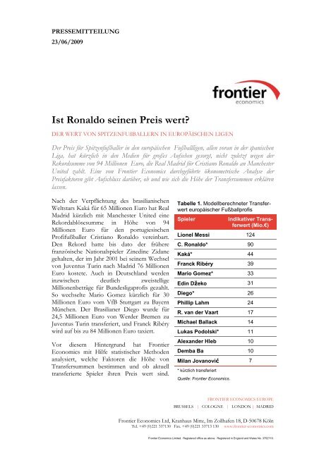 frontier news - Pressemitteilung - Ist Ronaldo seinen Preis wert.pdf