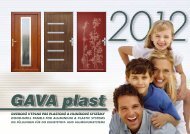 Katalóg plastových, hliníkových a HPL výplní 2012 - GAVA plast