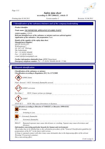 Safety data sheet - Free-Instruction-Manuals.com