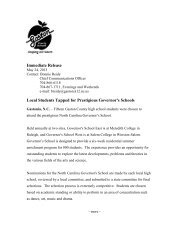 Local Students Tapped for Prestigious Governor's Schools - 2013