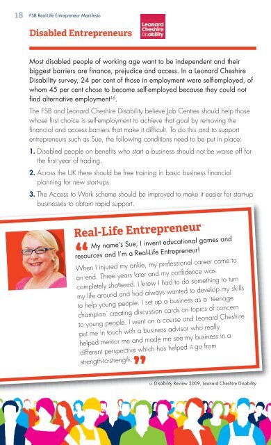 Real-Life Entrepreneur Manifesto - Federation of Small Businesses