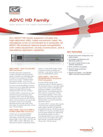 ADVC HD Family – High-Quality HD Video Conversion