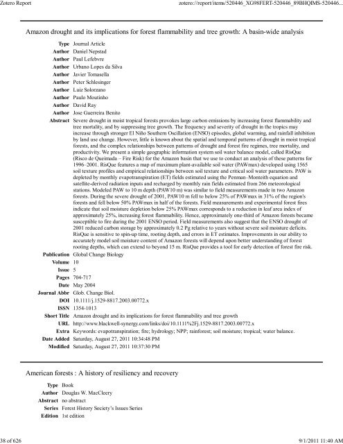 Final Report Supplement - Joint Fire Science Program