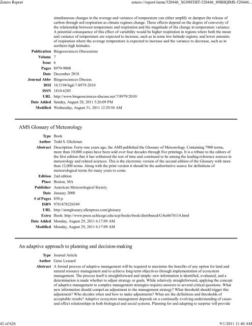 Final Report Supplement - Joint Fire Science Program