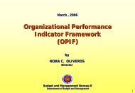 Organizational Performance Indicator Framework (OPIF)