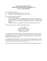 Complaint Under The Civil Rights Act, 42 USC - United States ...