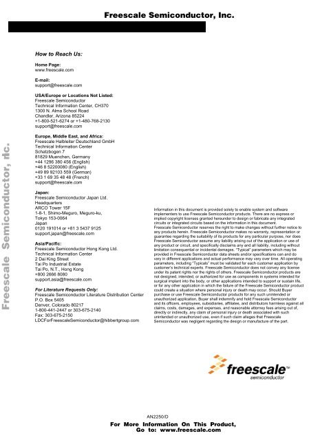 Audio Reproduction on HCS12 Microcontrollers - Freescale