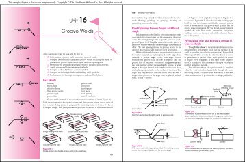 Groove Welds Unit 16 - Goodheart-Willcox