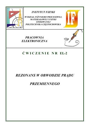 Ćwiczenie EL-2 - Instytut Fizyki - Politechnika Częstochowska