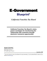 E-Government Blueprint Text Only Document - California Franchise ...