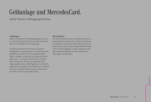 Finanzierung, Leasing und Versicherung für Pkw. - Mercedes-Benz ...