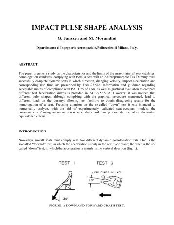 IMPACT PULSE SHAPE ANALYSIS - FAA