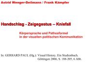 Handschlag - Zeigegestus – Kniefall - Prof. Frank Kämpfer