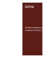 Pembina Keystone Cardium Unit No.1 - FirstEnergy Capital Corp.