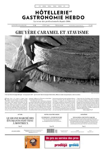 gRuyèRE cARAmEl Et AtAvismE - Hotellerie et Gastronomie Verlag