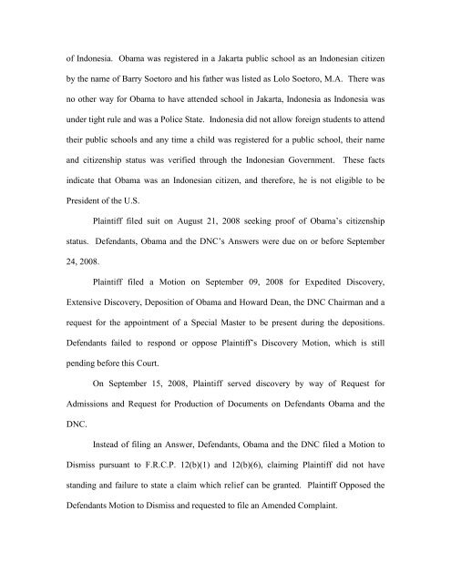 UNITED STATES DISTRICT COURT - Four Winds 10