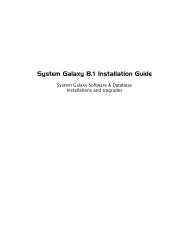 System Galaxy Installation Instructions: - Galaxy Control Systems