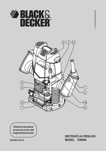 INSTRUKCJA OBSŁUGI MODEL KW900 - Service - Black & Decker