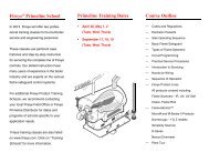 Fireye® Primeline School Primeline Training Dates ... - Fireye Inc.