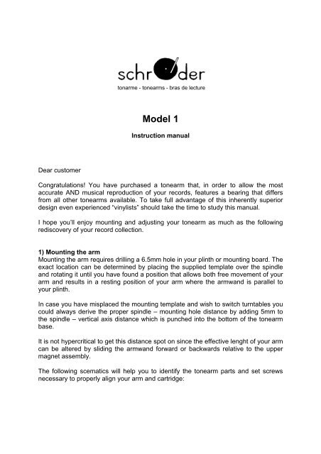 Schroeder Model-1 - Galibier Design