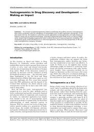 Toxicogenomics in Drug Discovery and Development — Making an ...