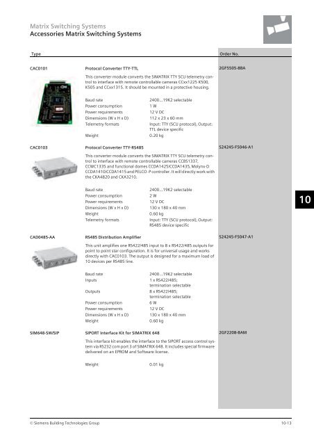 Cctv - products & accessories catalogue 2008