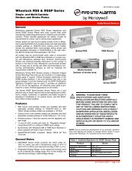 Wheelock RSS & RSSP Series - Fire-Lite Alarms
