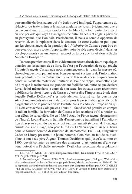 la publication du voyage pittoresque et historique de l'istrie et de la ...