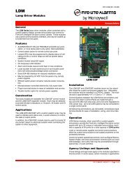 LDM Series lamp driver modules - Fire-Lite Alarms