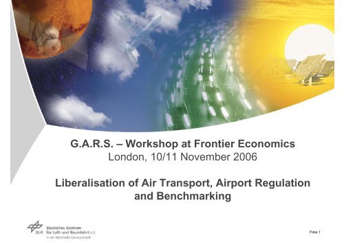 GARS – Workshop at Frontier Economics - GARS - German Aviation ...