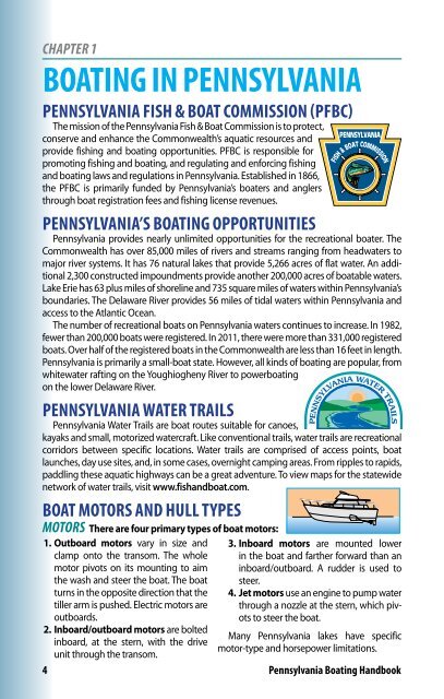 Pennsylvania Boating Handbook - Pennsylvania Fish and Boat ...