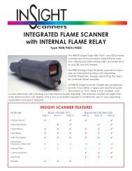 INTEGRATED FLAME SCANNER with INTERNAL FLAME RELAY