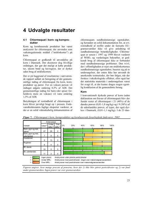 Pesticidrester i fødevarer 2002