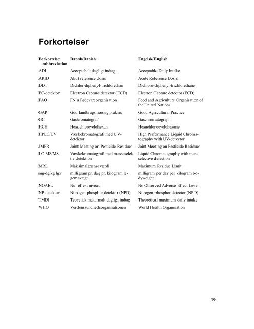 Pesticidrester i fødevarer 2002