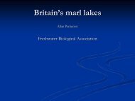 Definitions of marl lakes - FreshwaterLife