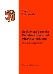 Kanalisationsreglement [167 KB] - Stadt Frauenfeld