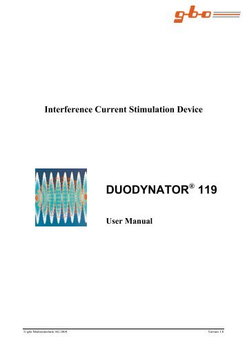 DUODYNATOR 119 - Gbo Medizintechnik