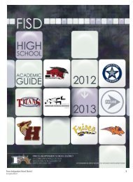 Academic Guide - Frisco ISD