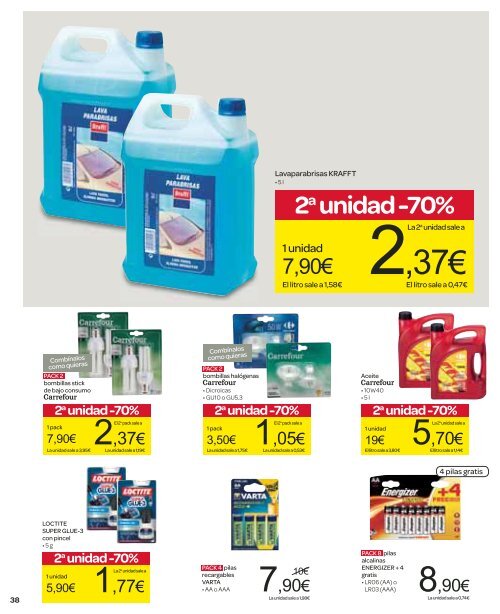 2a unidad -70% - Carrefour España