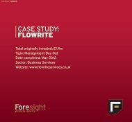 CASE STUDY: FLOWRITE - Foresight Group