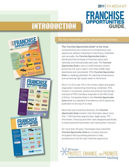 INTRODUCTION - International Franchise Association