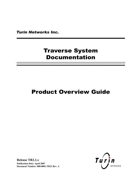 traverse product overview guide - Force10 Networks