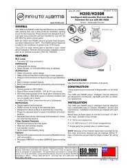 H350/H350R - Fire-Lite Alarms