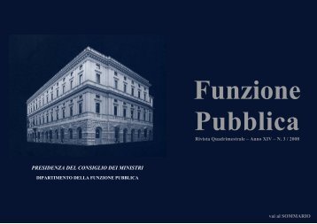 Rivista n.3 consultabile - Dipartimento Funzione Pubblica