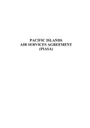 PACIFIC ISLANDS AIR SERVICES AGREEMENT (PIASA) - Pacific Islands ...