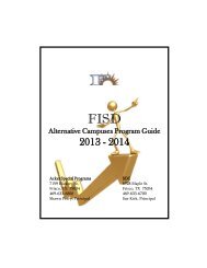 Special Programs Handbook - Frisco ISD