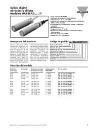 Salida digital ultrasónica difusa Modelos UA18CAD......TI